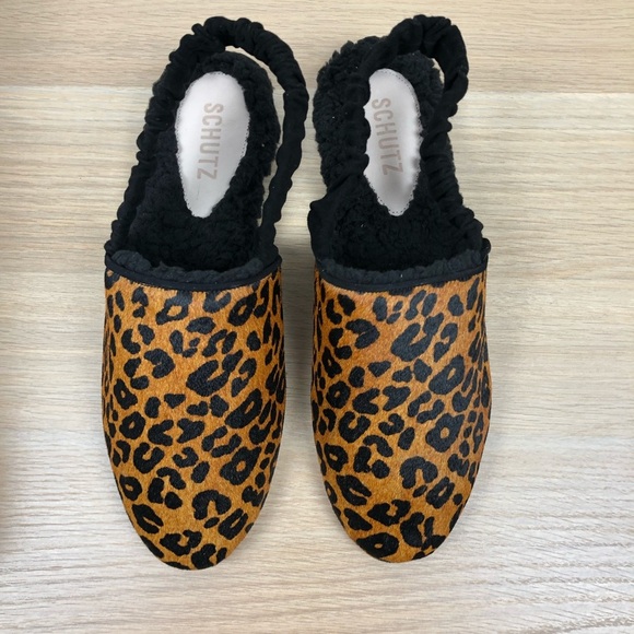 NWT Schutz Pompey Genuine Calf Hair Slingback Flat - Picture 7 of 9